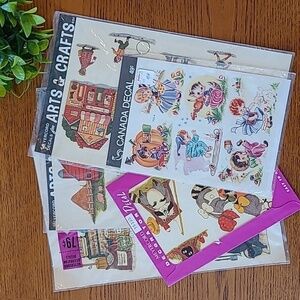 MEYERCORD Vintage 1970s Decals For Arts and Crafts In Original Packaging